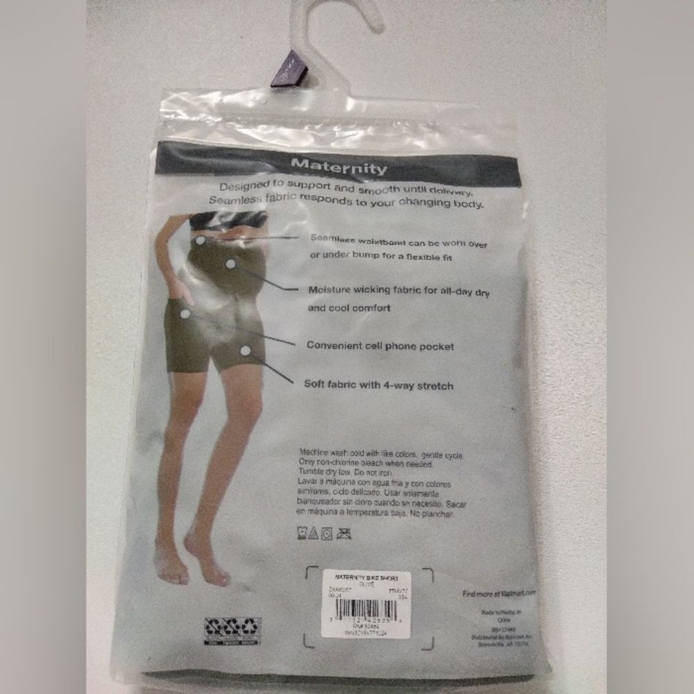 Time and Tru Olive Green Maternity Bike Shorts New XXL (20) - Picture 2 of 3